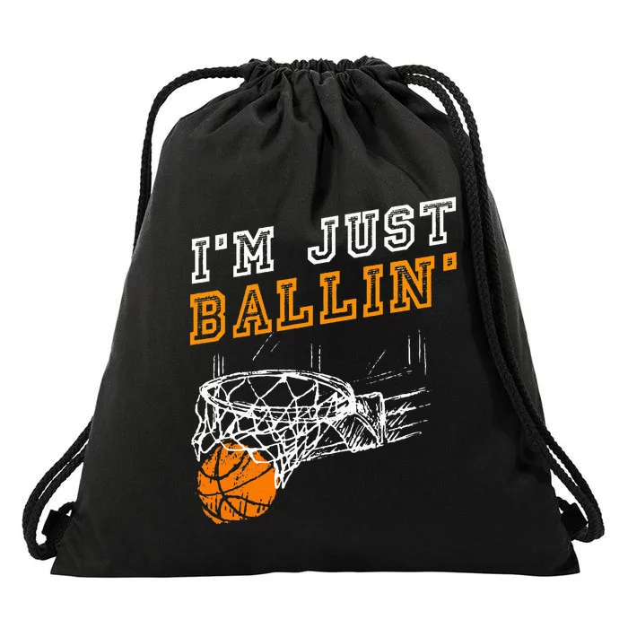 Basketball Gift For Coach Player Drawstring Bag