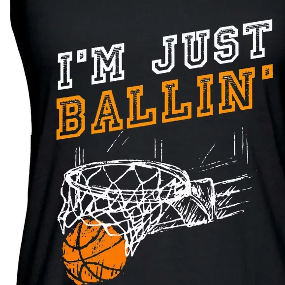 Basketball Gift For Coach Player Ladies Essential Flowy Tank