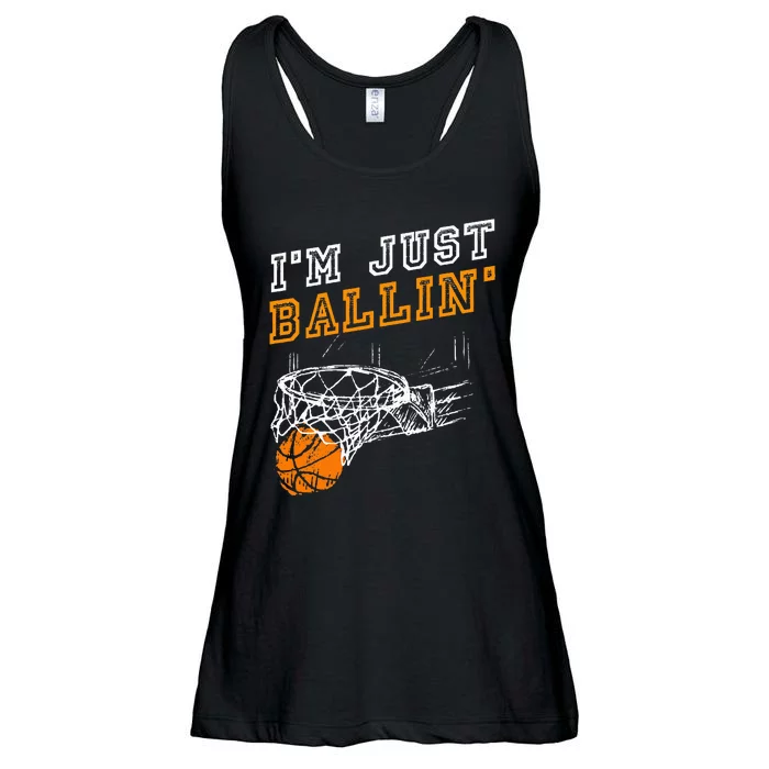 Basketball Gift For Coach Player Ladies Essential Flowy Tank