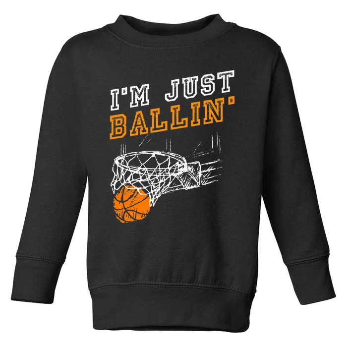 Basketball Gift For Coach Player Toddler Sweatshirt