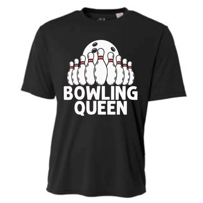 Bowling Gift For  Grandma Bowling Game Bowlers Players Cooling Performance Crew T-Shirt