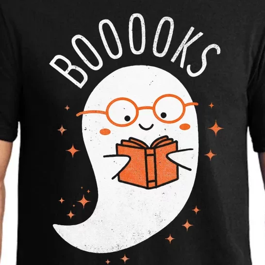 Booooks Ghost Funny Halloween Teacher Book Library Reading Pajama Set