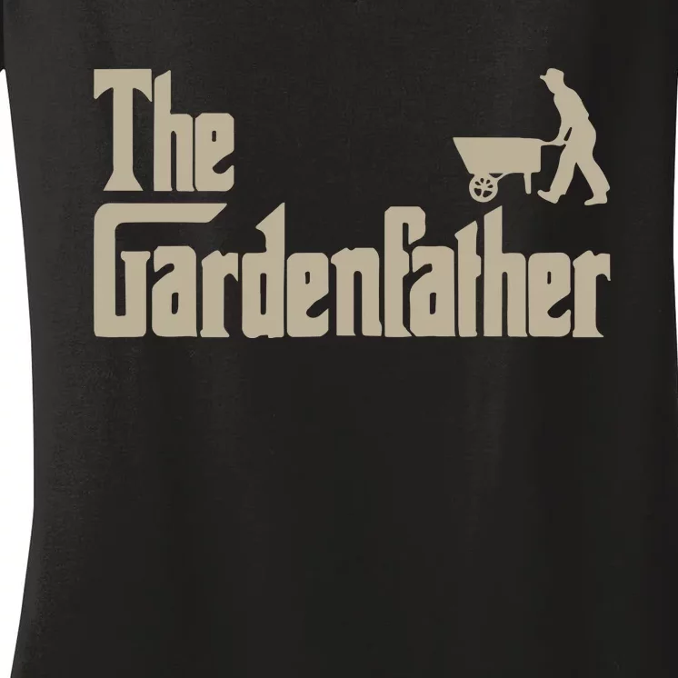 Best Gardening Father Gifts The Gardenfather Women's V-Neck T-Shirt