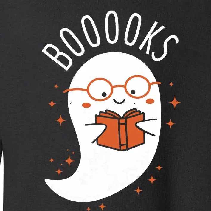 Booooks Ghost Funny Halloween Teacher Book Library Reading Toddler Sweatshirt