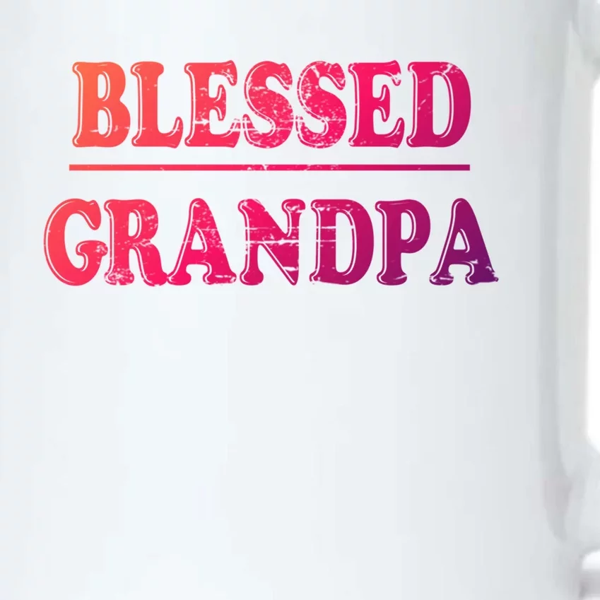 Blessed Grandpa Funny Grandparents Day Gift Black Color Changing Mug