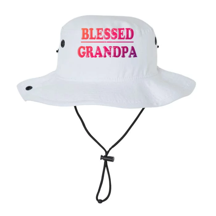 Blessed Grandpa Funny Grandparents Day Gift Legacy Cool Fit Booney Bucket Hat