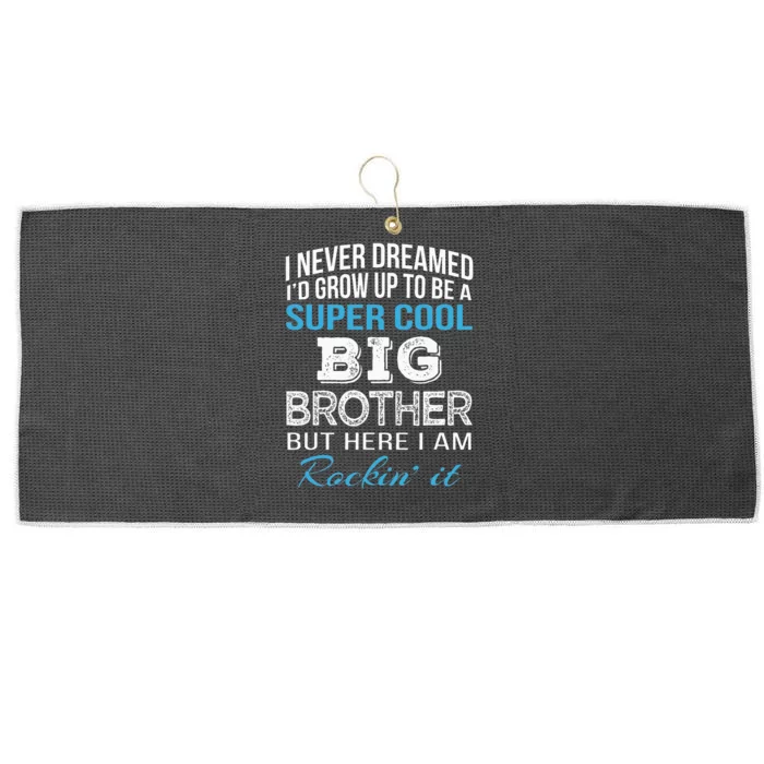 Brother Gift From Sister Funny Big Brother Birthday Large Microfiber Waffle Golf Towel