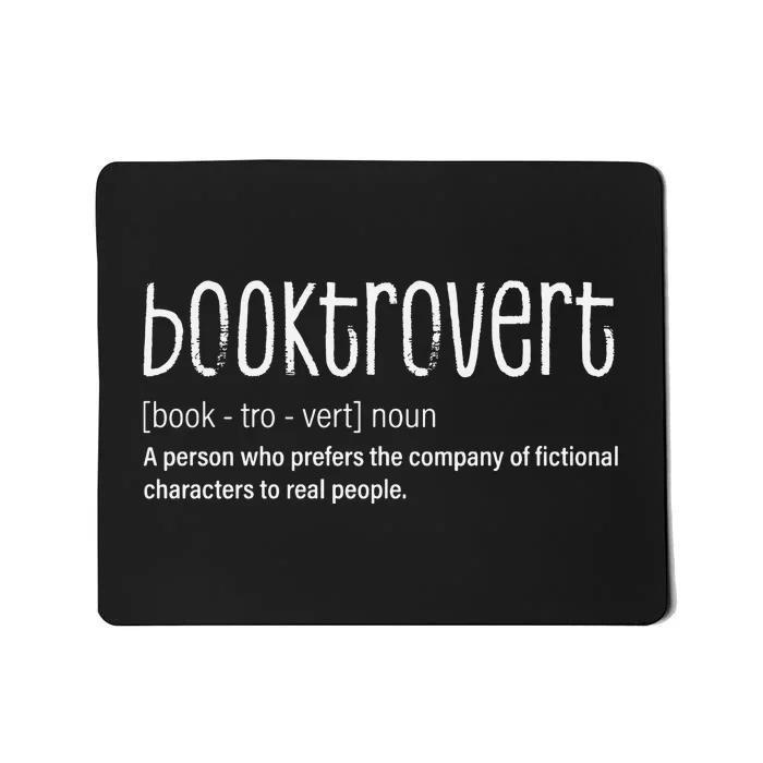 Booktrovert Gift For Librarian Mousepad