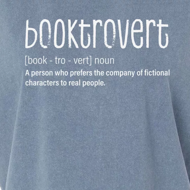 Booktrovert Gift For Librarian Garment-Dyed Women's Muscle Tee