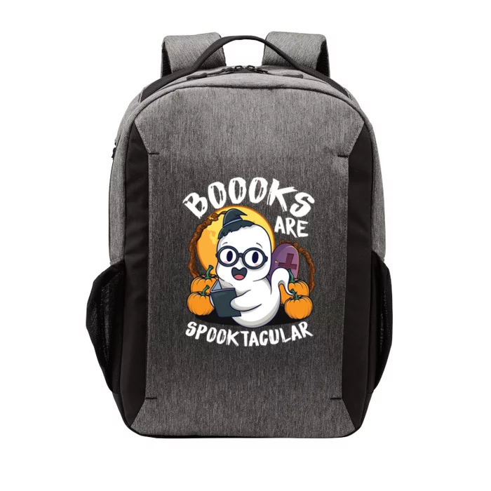 Boooks Ghost Funny Halloween Teacher Book Library Reading Meaningful Gift Vector Backpack