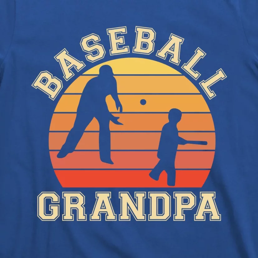 Baseball Grandpa Grandfather Grandson Proud Papa Dad Sports Gift T-Shirt