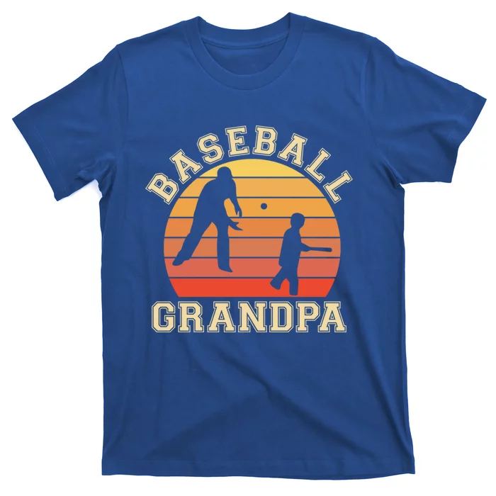 Baseball Grandpa Grandfather Grandson Proud Papa Dad Sports Gift T-Shirt