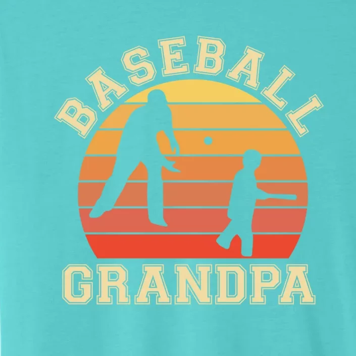 Baseball Grandpa Grandfather Grandson Proud Papa Dad Sports Gift ChromaSoft Performance T-Shirt