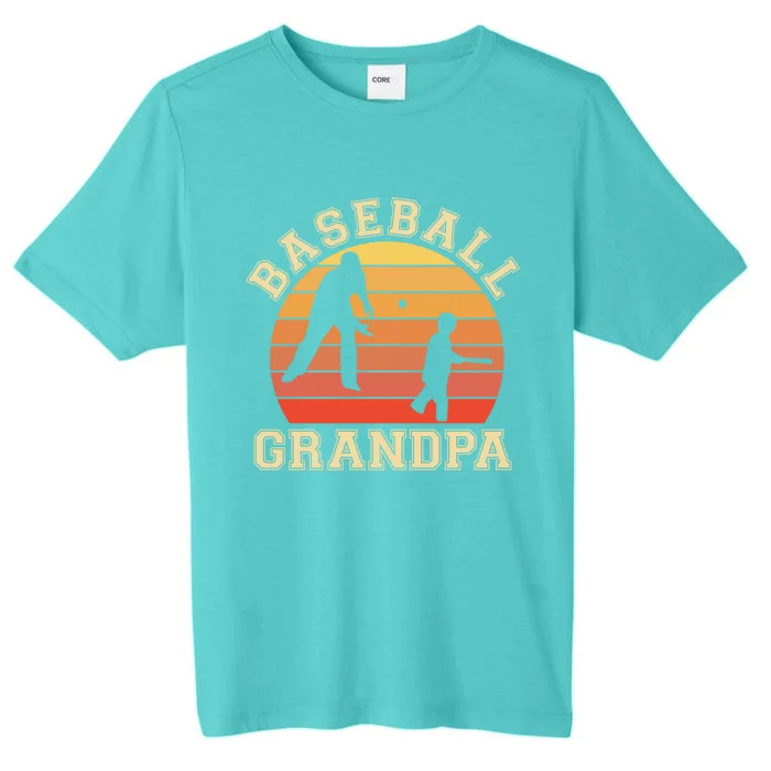 Baseball Grandpa Grandfather Grandson Proud Papa Dad Sports Gift ChromaSoft Performance T-Shirt