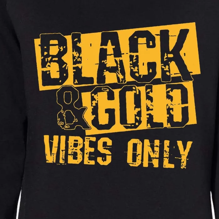 Black Gold Game Day For High School Football Womens California Wash Sweatshirt