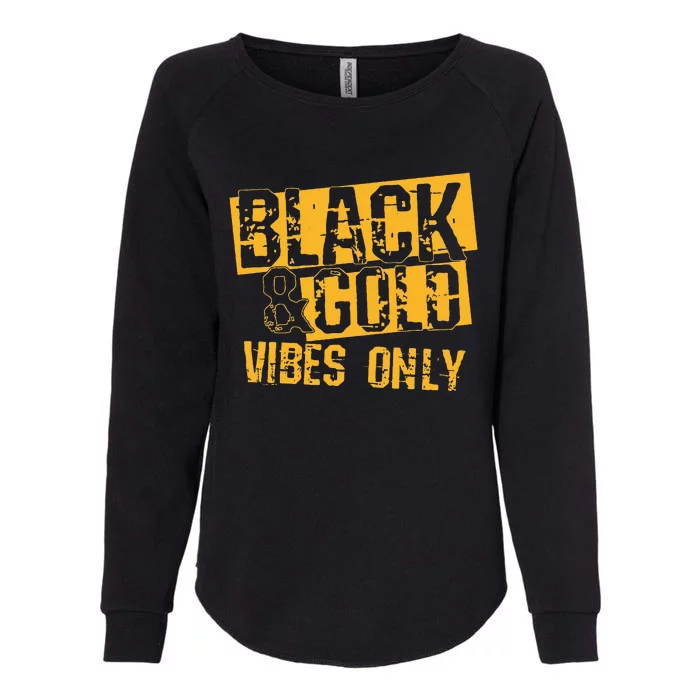 Black Gold Game Day For High School Football Womens California Wash Sweatshirt