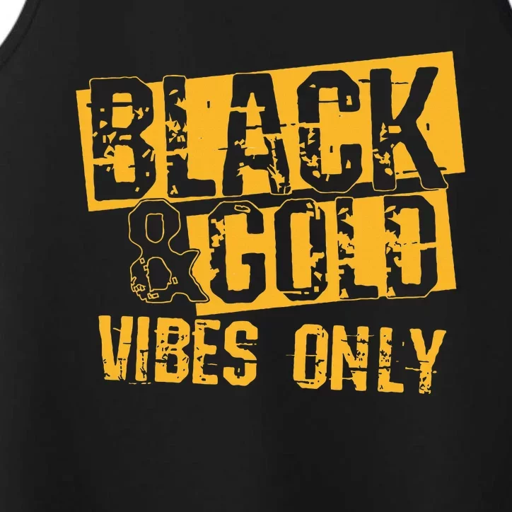 Black Gold Game Day For High School Football Performance Tank