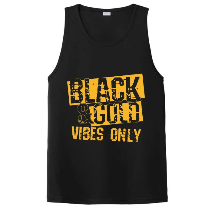 Black Gold Game Day For High School Football Performance Tank