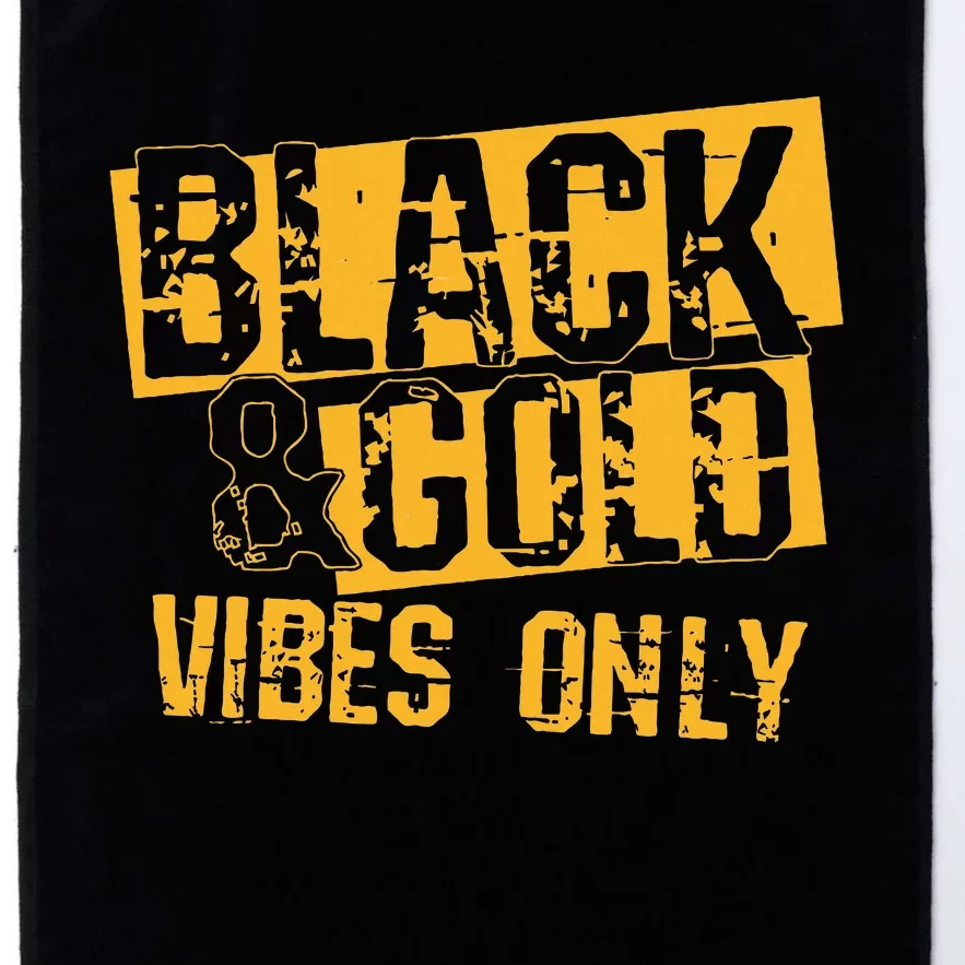 Black Gold Game Day For High School Football Platinum Collection Golf Towel