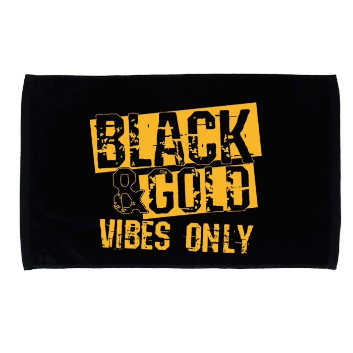 Black Gold Game Day For High School Football Microfiber Hand Towel