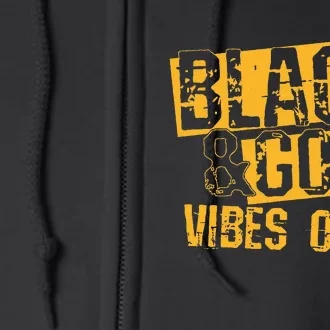 Black Gold Game Day For High School Football Full Zip Hoodie