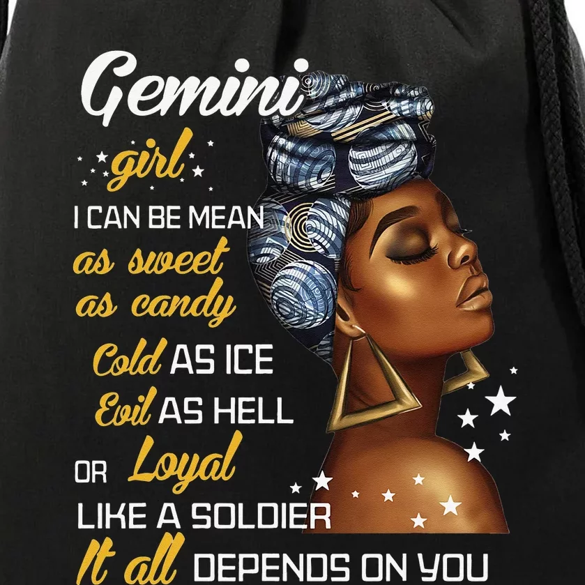 Birthday Gift Gemini May or June Wo Drawstring Bag