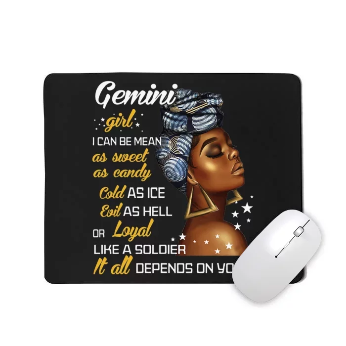 Birthday Gift Gemini May or June Wo Mousepad