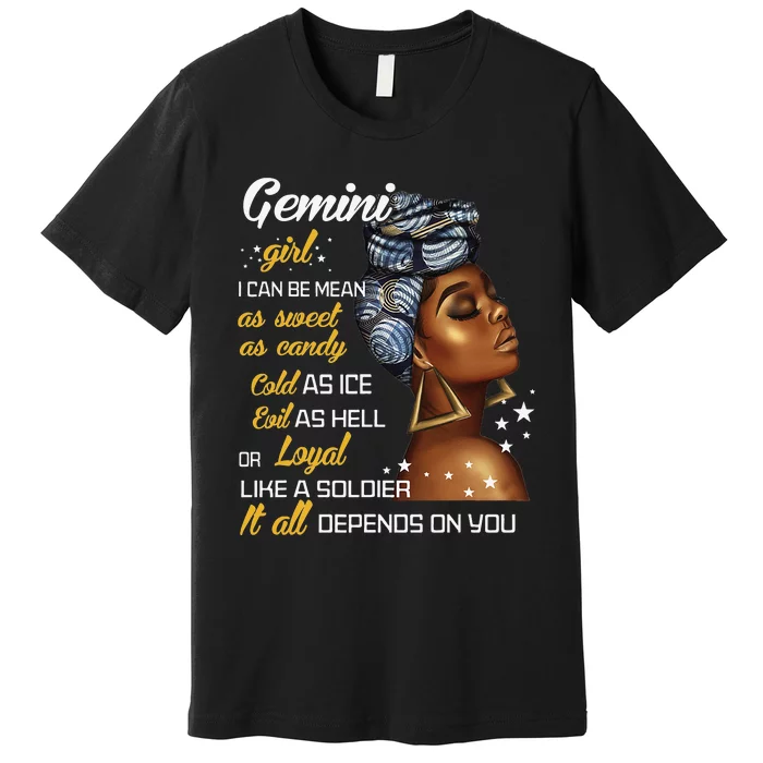 Birthday Gift Gemini May or June Wo Premium T-Shirt