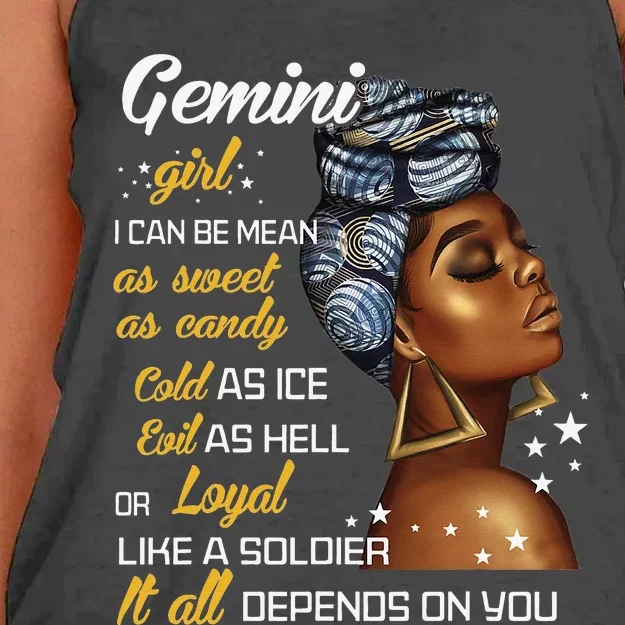 Birthday Gift Gemini May or June Wo Women's Knotted Racerback Tank