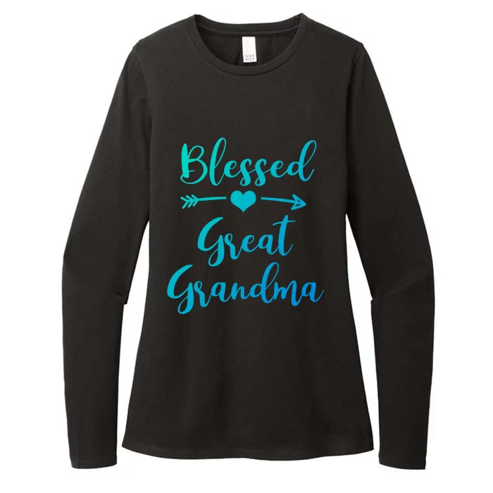 Blessed Great Grandma Heart And Arrow Great Grandma Funny Gift Womens CVC Long Sleeve Shirt