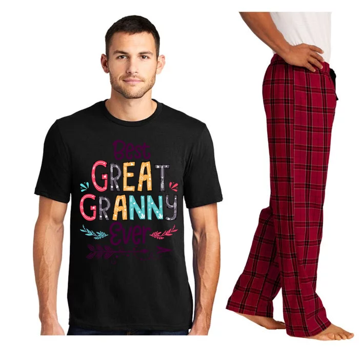 Best Great Granny Ever Cute Arrow Family Blessing Great Gift Pajama Set