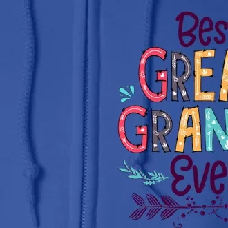 Best Great Granny Ever Cute Arrow Family Blessing Great Gift Full Zip Hoodie