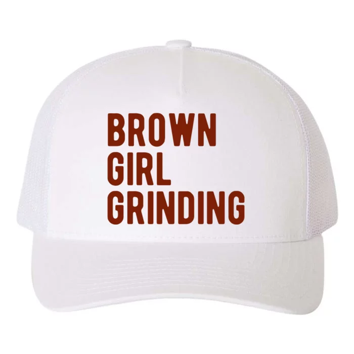 Brown Girl Grinding Yupoong Adult 5-Panel Trucker Hat