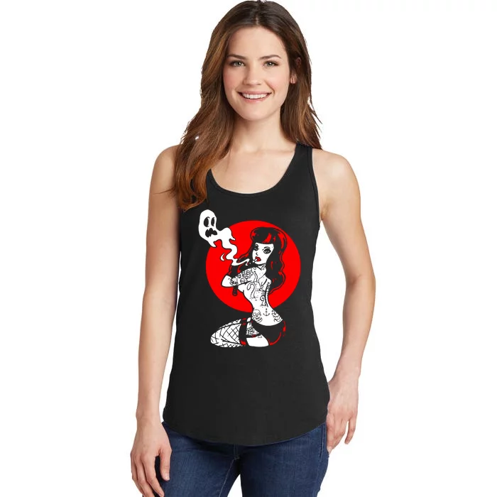 Burlesque Goth Girl Ladies Essential Tank