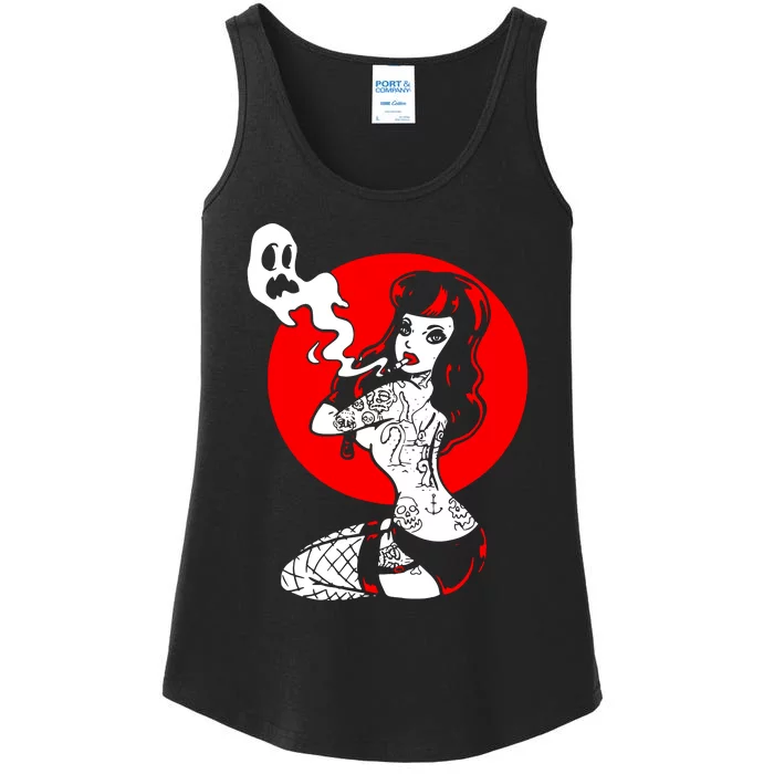 Burlesque Goth Girl Ladies Essential Tank