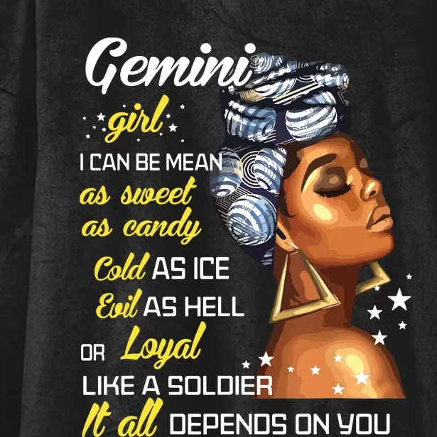 Birthday Gift Gemini Girl May Or June Women Hooded Wearable Blanket