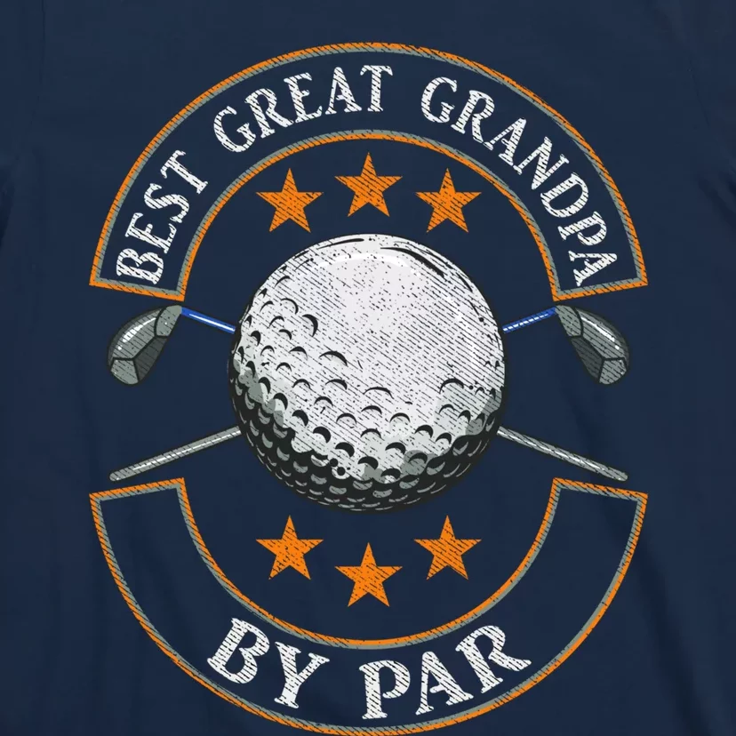 Best Great Grandpa By Par Golf Lover Sports Fathers Day Gift T-Shirt