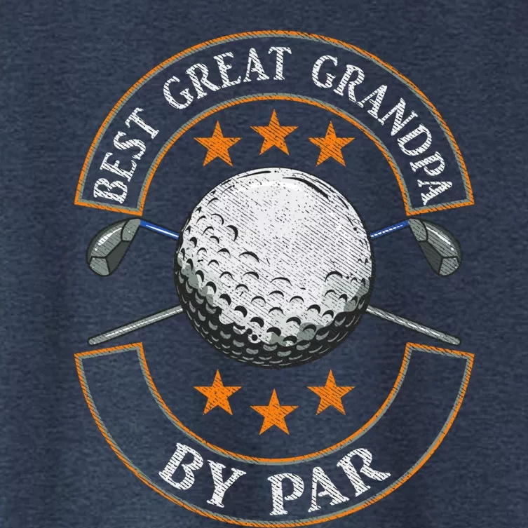 Best Great Grandpa By Par Golf Lover Sports Fathers Day Gift Women's Crop Top Tee