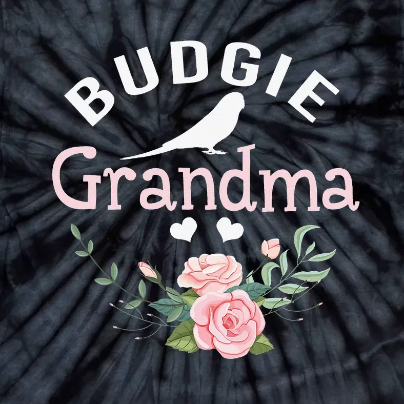 Budgie Grandma Gifts Mom Wo Cute Bird Lovers Christmas Tie-Dye T-Shirt