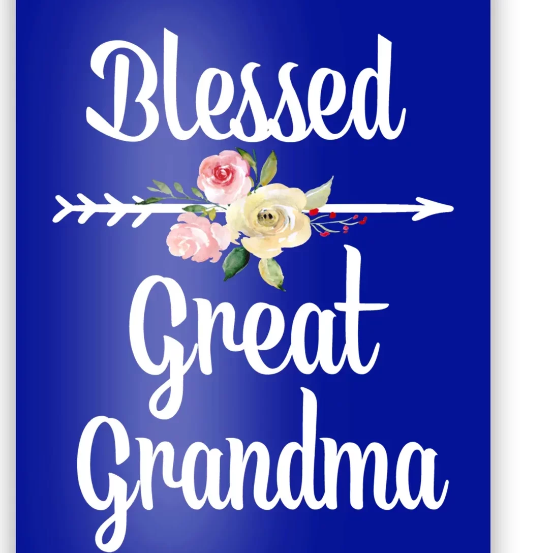 Blessed Great Grandma Flower Arrow Great Gift Great Grandma Cool Gift Poster