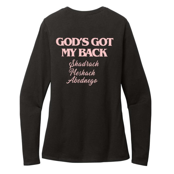 Brandon GodS Got My Back Lake Front & Back Womens CVC Long Sleeve Shirt