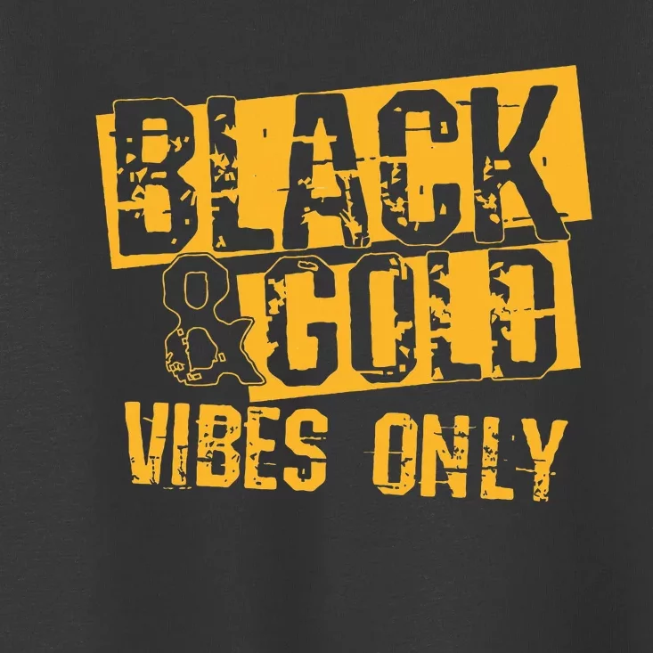 Black Gold Game Day Group For High School Football Toddler T-Shirt