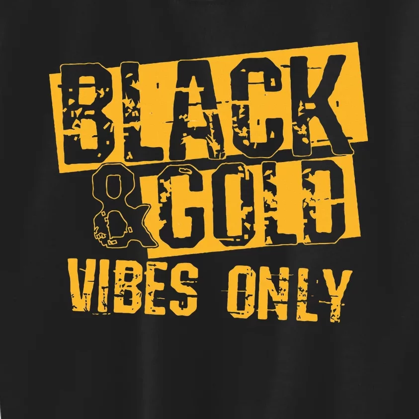 Black Gold Game Day Group For High School Football Kids Sweatshirt