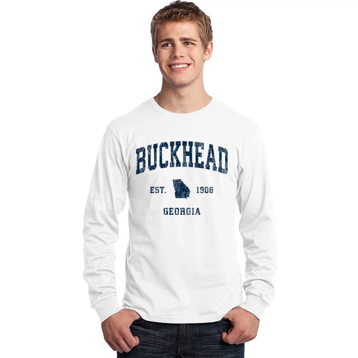 Buckhead Georgia Ga Vintage Athletic Tall Long Sleeve T-Shirt