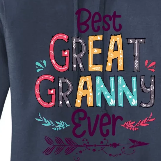 Best Great Granny Ever Cute Arrow Family Blessing Gift Women's Pullover Hoodie