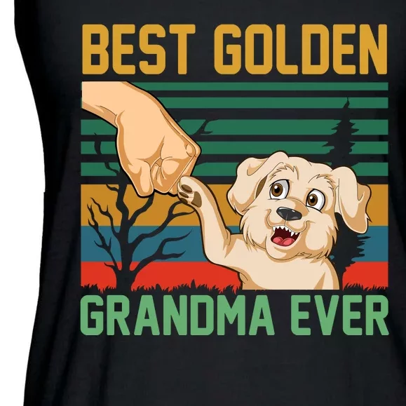 Best Golden Grandma Ever Ladies Essential Flowy Tank