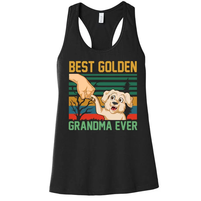 Best Golden Grandma Ever Women's Racerback Tank