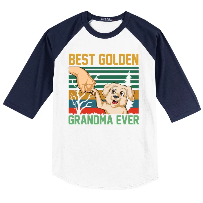 Best Golden Grandma Ever Baseball Sleeve Shirt