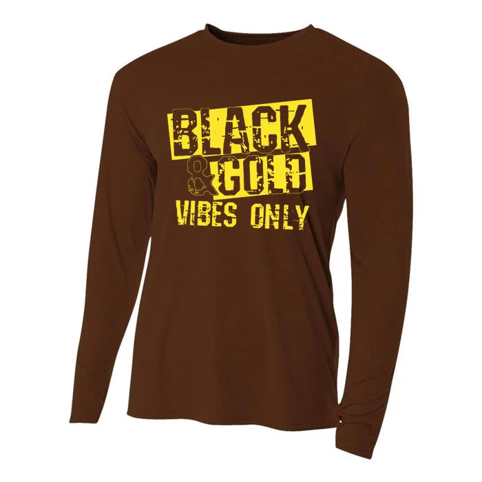 Black Gold Game Day Group Cooling Performance Long Sleeve Crew