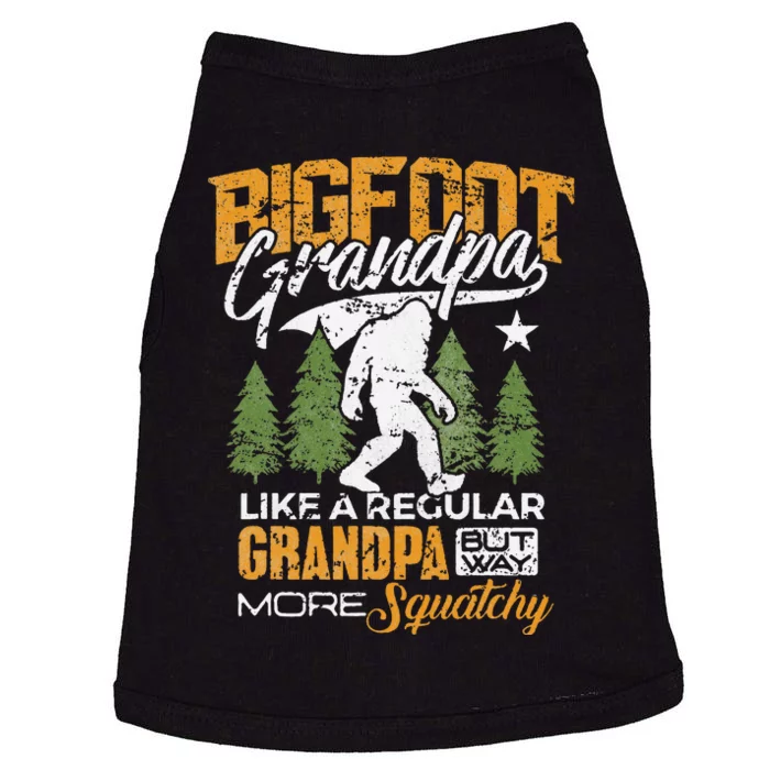 Bigfoot Grandpa Grandfather Sasquatch Yeti Camping Doggie Tank